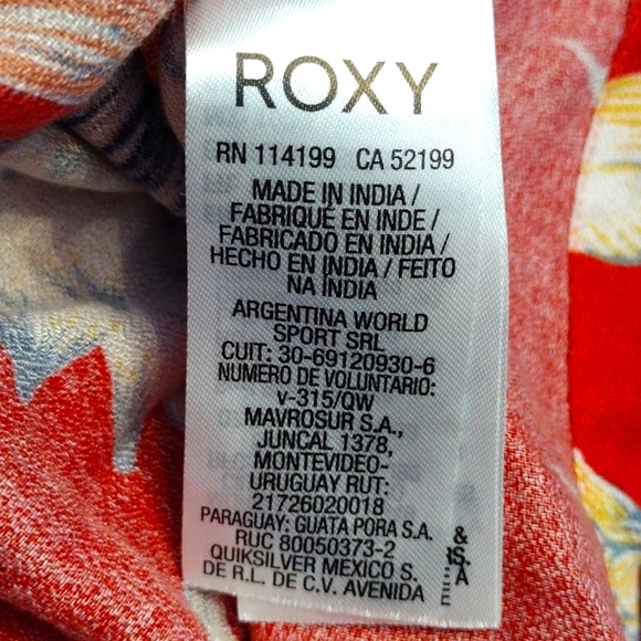 ROXY Antelope Curves Floral Print Mini Dress, Size Small, Multicolored - Picture 8 of 9